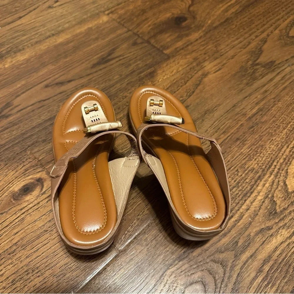 Brown Wedge Sandals - Super Cute - Size 37
